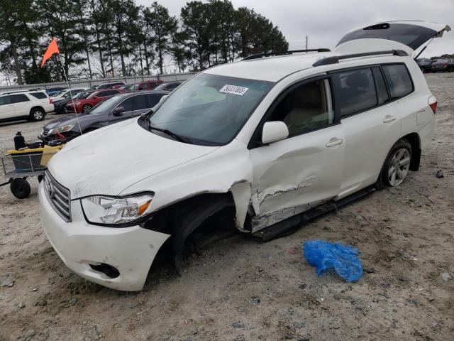 TOYOTA HIGHLANDER 2008 white 4dr spor gas JTEDS41A482028468 photo #1
