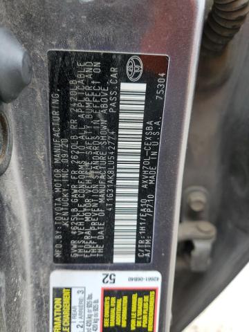 2020 TOYOTA CAMRY SE - 4T1G31AK8LU542774