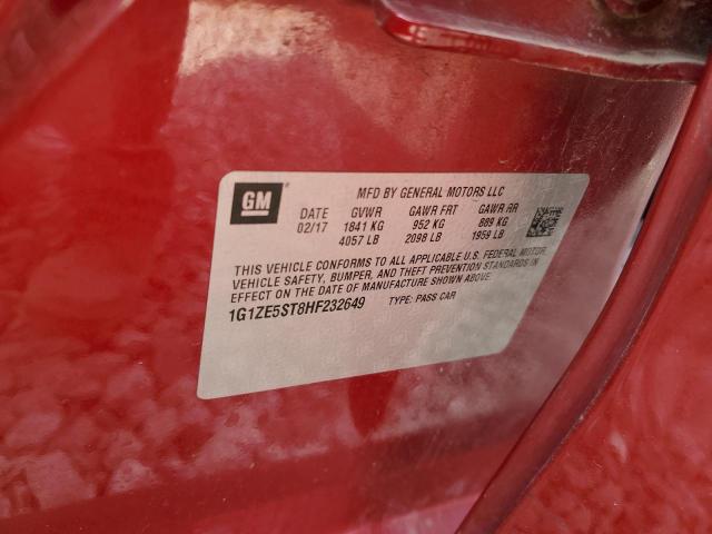 2017 CHEVROLET MALIBU LT - 1G1ZE5ST8HF232649