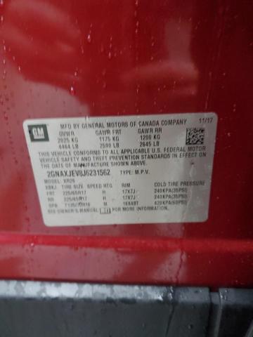 2018 CHEVROLET EQUINOX LT - 2GNAXJEV8J6231562