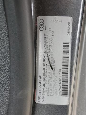 2016 AUDI S7 PRESTIG WAUW2AFC2GN182094