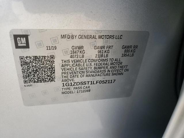 2020 CHEVROLET MALIBU LT - 1G1ZD5ST1LF052117