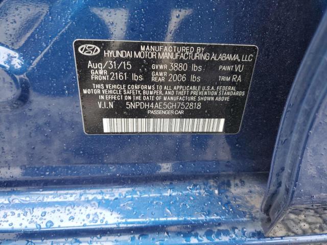 2016 HYUNDAI ELANTRA SE - 5NPDH4AE5GH752818