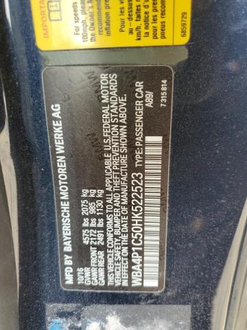 2017 BMW 440I WBA4P1C50HK522523