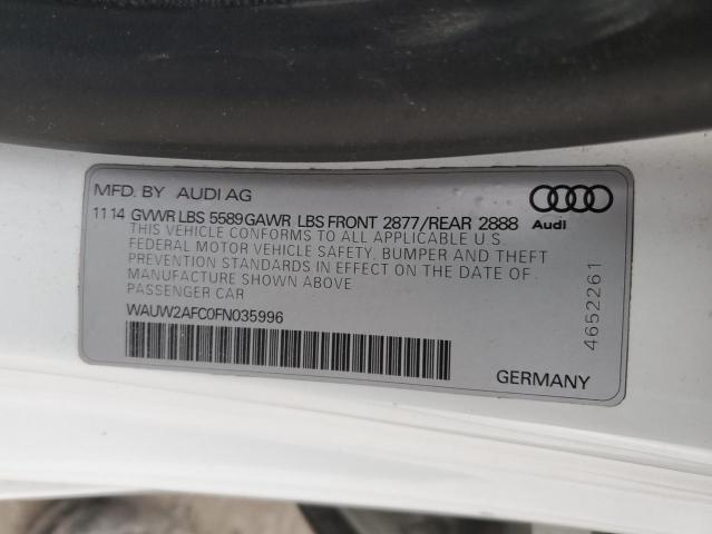2015 AUDI S7 PREMIUM WAUW2AFC0FN035996