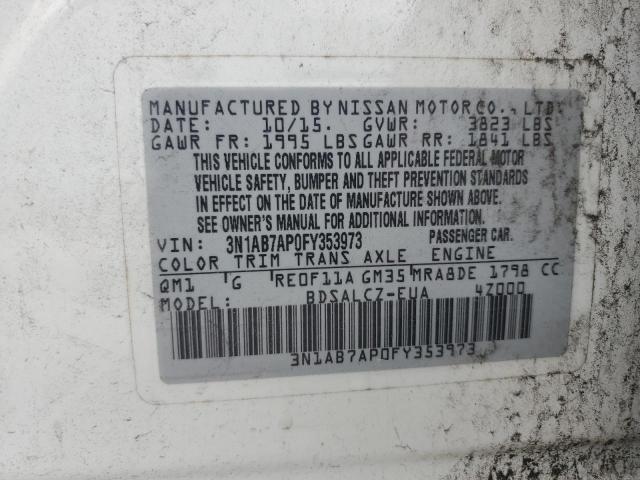 2015 NISSAN SENTRA S - 3N1AB7AP0FY353973