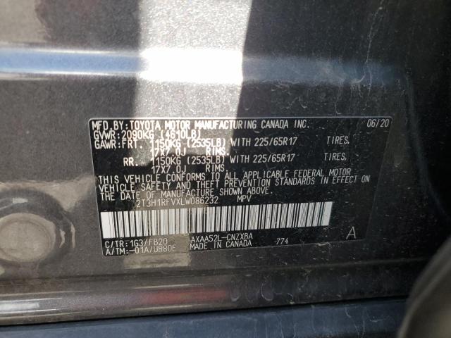 2020 TOYOTA RAV4 LE - 2T3H1RFVXLW086232