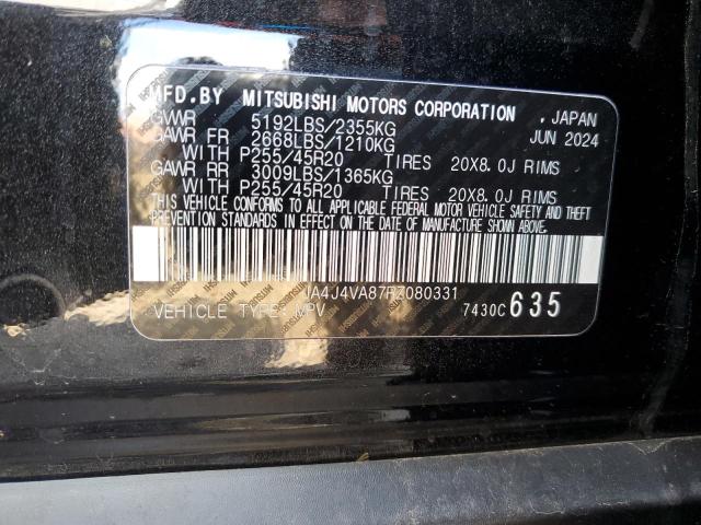 2024 MITSUBISHI OUTLANDER - JA4J4VA87RZ080331