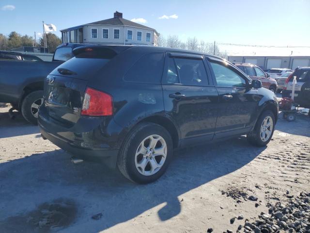 FORD EDGE SEL 2013 black  gas 2FMDK4JC2DBC52537 photo #4