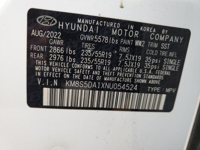 2022 HYUNDAI SANTA FE L - KM8S5DA1XNU054524