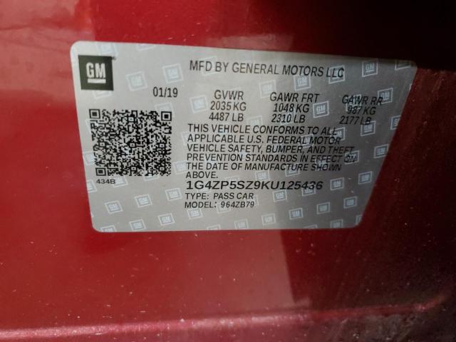 2019 BUICK LACROSSE E - 1G4ZP5SZ9KU125436