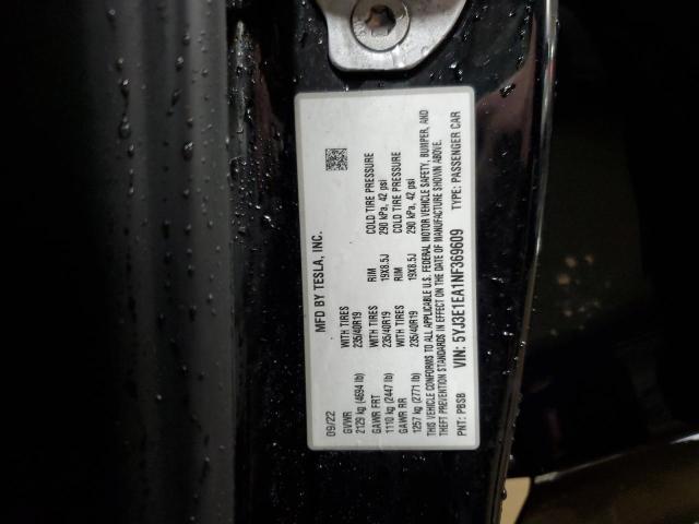 2022 TESLA MODEL 3 - 5YJ3E1EA1NF369609