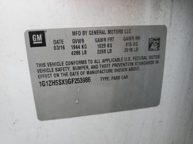 2016 CHEVROLET MALIBU PRE - 1G1ZH5SX9GF253986
