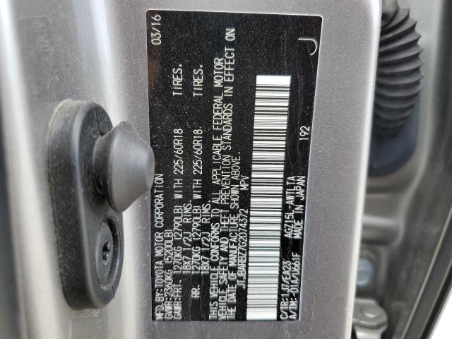 2016 LEXUS NX 200T BA - JTJBARBZ7G2074372