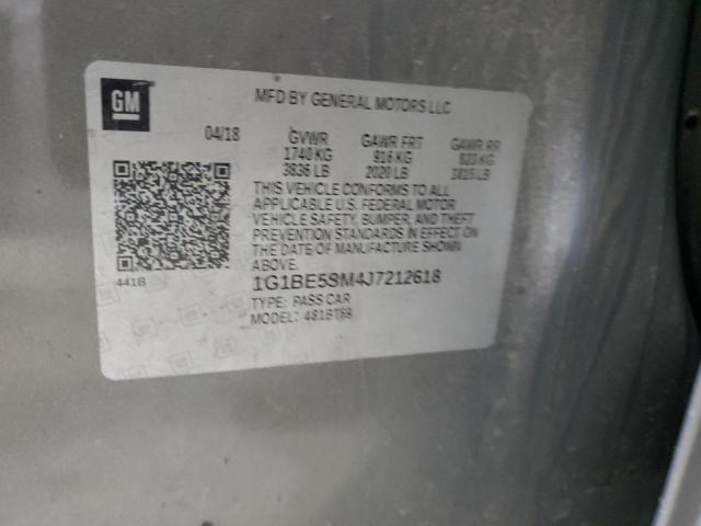 2018 CHEVROLET CRUZE LT 1G1BE5SM4J7212618
