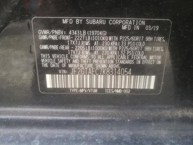 2019 SUBARU CROSSTREK - JF2GTAEC7K8314054