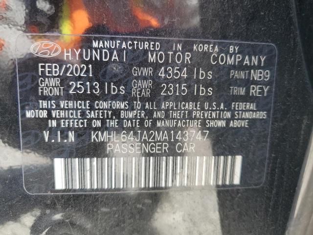 2021 HYUNDAI SONATA SEL - KMHL64JA2MA143747