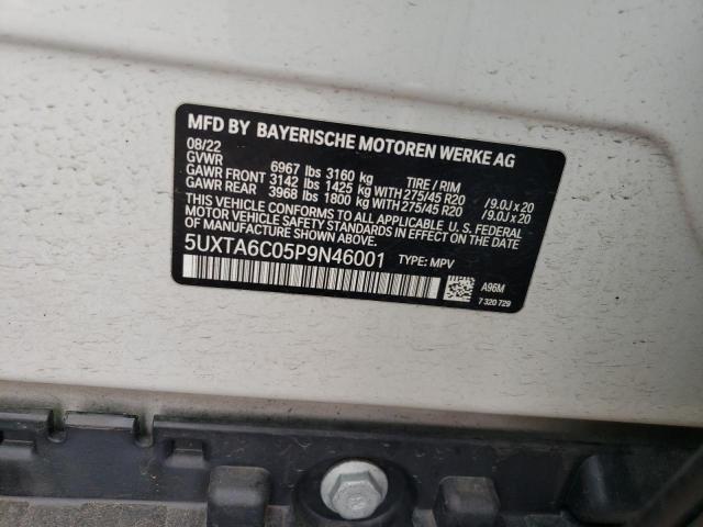 2023 BMW X5 XDRIVE4 - 5UXTA6C05P9N46001