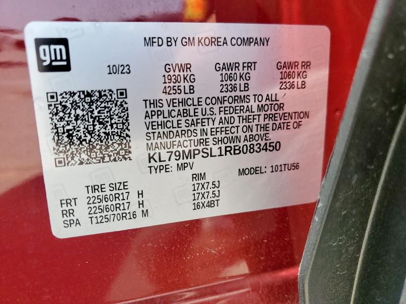 2024 CHEVROLET TRAILBLAZE KL79MPSL1RB083450