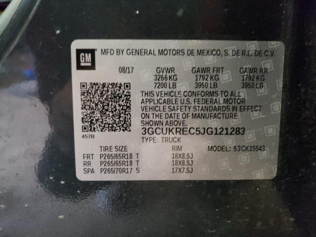 2018 CHEVROLET SILVERADO - 3GCUKREC5JG121283