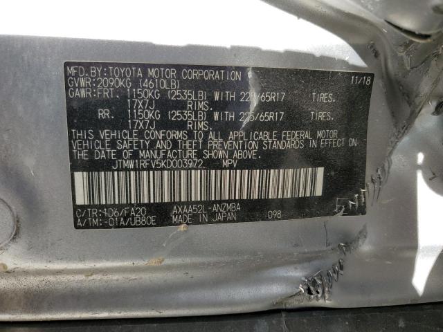 2019 TOYOTA RAV4 XLE - JTMW1RFV5KD003972