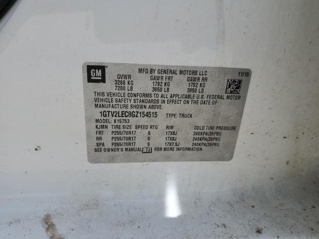 2016 GMC SIERRA K15 - 1GTV2LEC8GZ154515