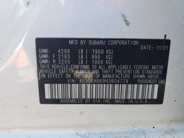 2022 SUBARU IMPREZA - 4S3GKAB69N3604779