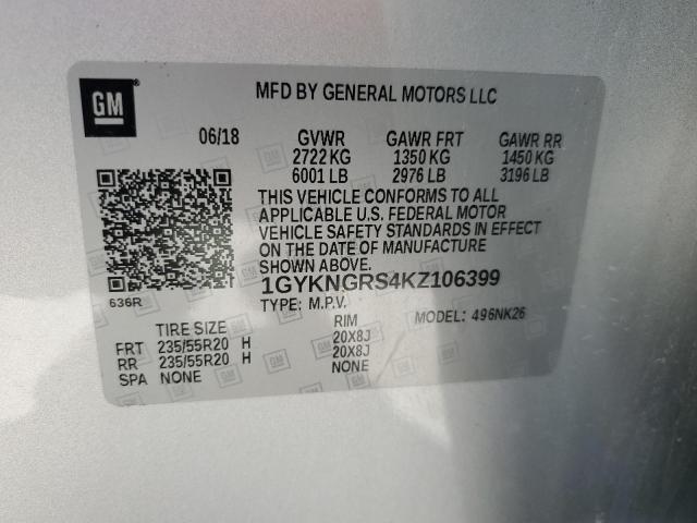 2019 CADILLAC XT5 PLATIN - 1GYKNGRS4KZ106399
