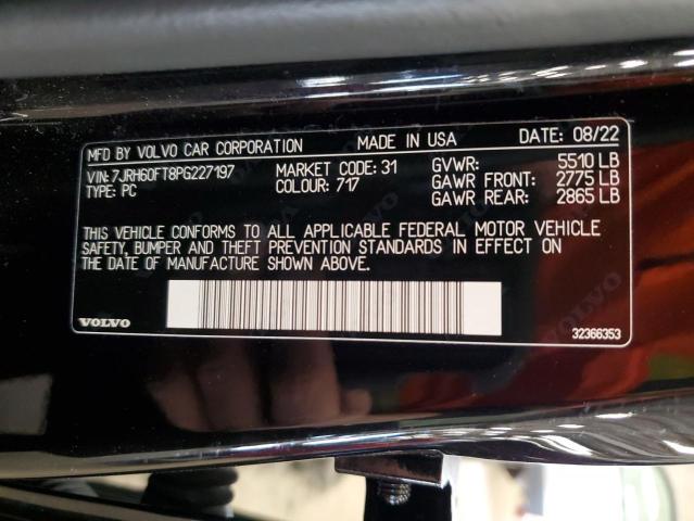 2023 VOLVO S60 PLUS 7JRH60FT8PG227197