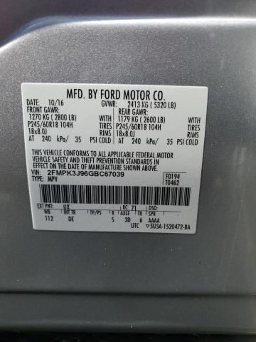2016 FORD EDGE SEL - 2FMPK3J96GBC67039