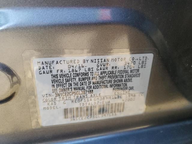 2016 NISSAN VERSA NOTE - 3N1CE2CP5GL397188
