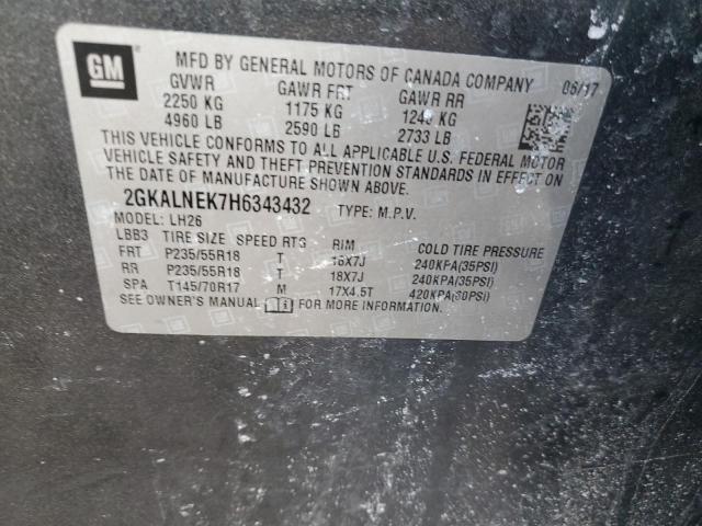 2017 GMC TERRAIN SL - 2GKALNEK7H6343432