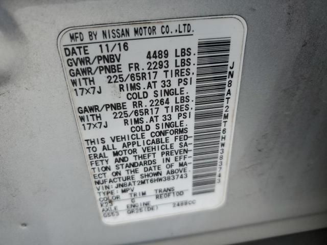 2017 NISSAN ROGUE S - JN8AT2MT6HW383743