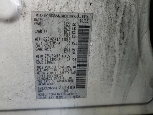 2017 NISSAN ROGUE SV - 5N1AT2MV7HC745489