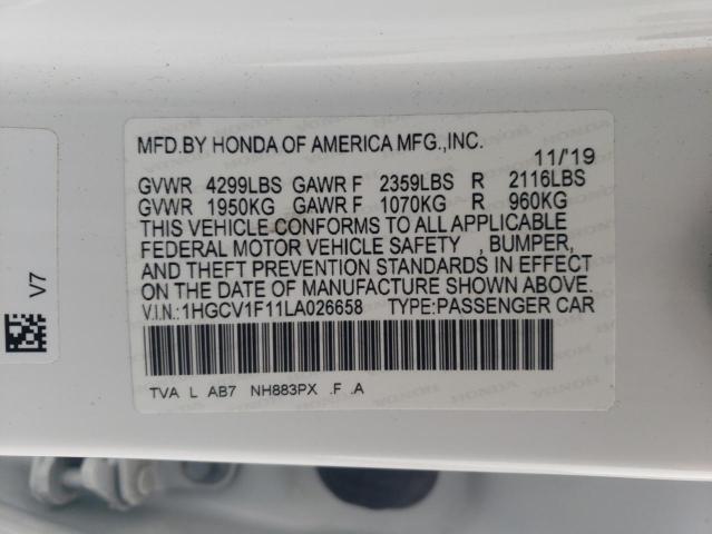 2020 HONDA ACCORD LX - 1HGCV1F11LA026658