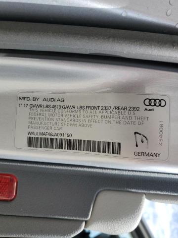 2018 AUDI A4 PREMIUM - WAULMAF48JA091190