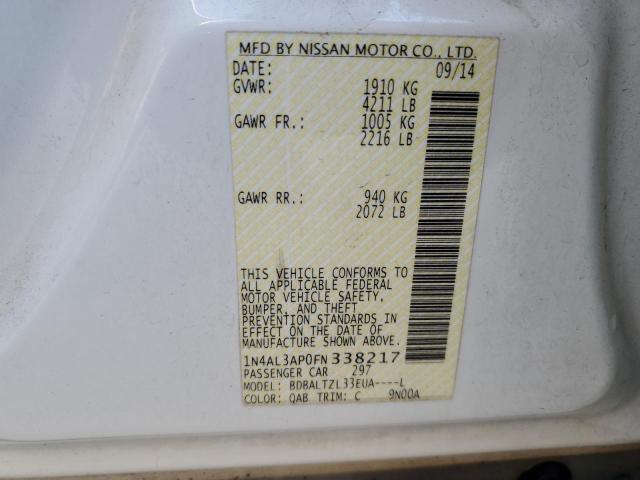 2015 NISSAN ALTIMA 2.5 - 1N4AL3AP0FN338217