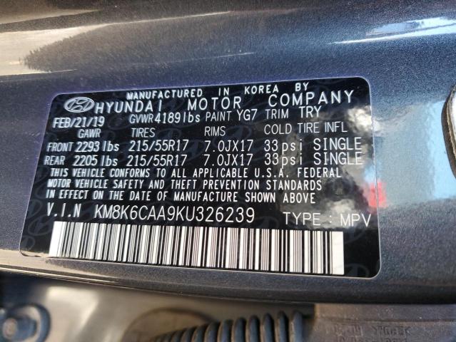 2019 HYUNDAI KONA SEL - KM8K6CAA9KU326239