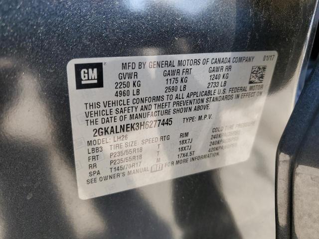 2017 GMC TERRAIN SL - 2GKALNEK3H6277445