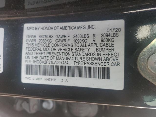 2020 HONDA ACCORD SPO - 1HGCV2F31LA007454