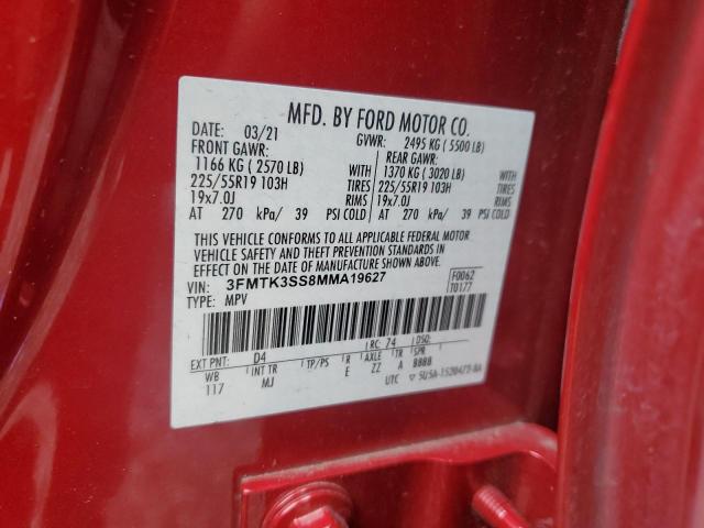 2021 FORD MUSTANG MA - 3FMTK3SS8MMA19627