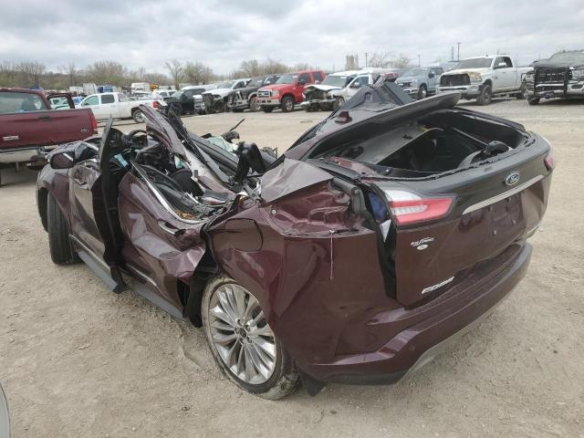 Vin: 2fmpk4k93lba11617, lot: 51165725, ford edge titanium 20202