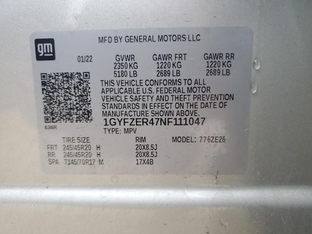 2022 CADILLAC XT4 SPORT 1GYFZER47NF111047