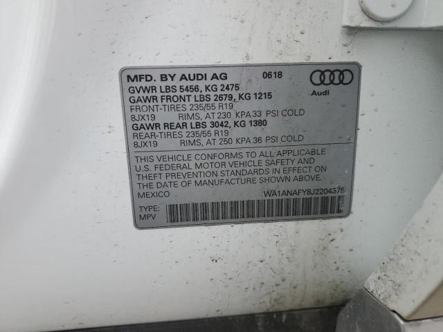 2018 AUDI Q5 PREMIUM - WA1ANAFY8J2204375
