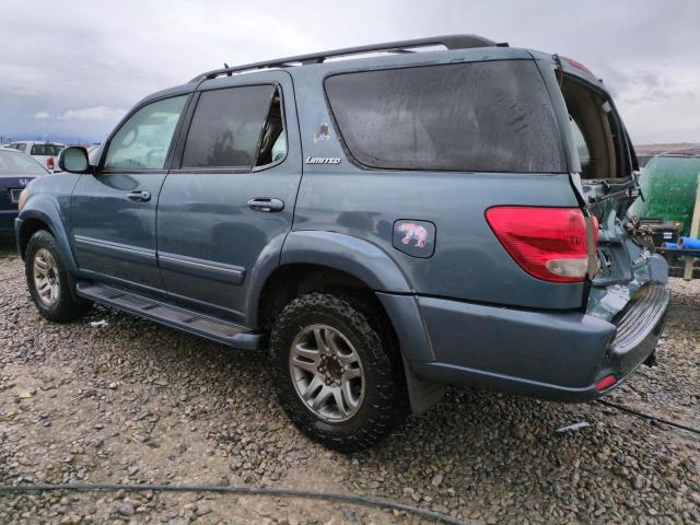 TOYOTA SEQUOIA LI 2007 blue  gas 5TDZT38A37S290092 photo #3