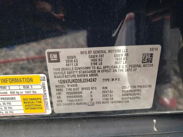 2014 CHEVROLET TRAVERSE L - 1GNKRJKD3EJ294247