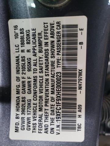 2017 HONDA CIVIC TOUR - 19XFC1F9XHE000023