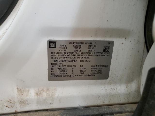 2015 CHEVROLET TRAX 1LT - 3GNCJRSB5FL243352