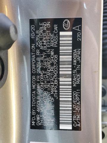 2021 LEXUS UX 250H - JTHP9JBH7M2037908