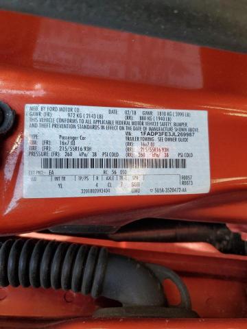 2018 FORD FOCUS SE - 1FADP3FE3JL269987